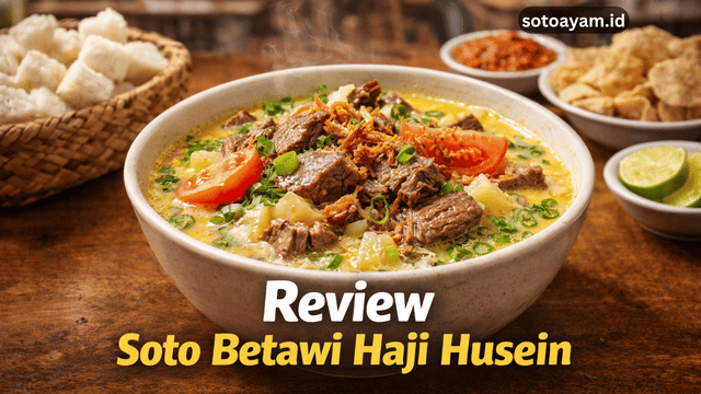 Review Soto Betawi Haji Husein, yang Lagi Viral Banget!